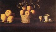 Still Life with Lemons,Oranges and Rose